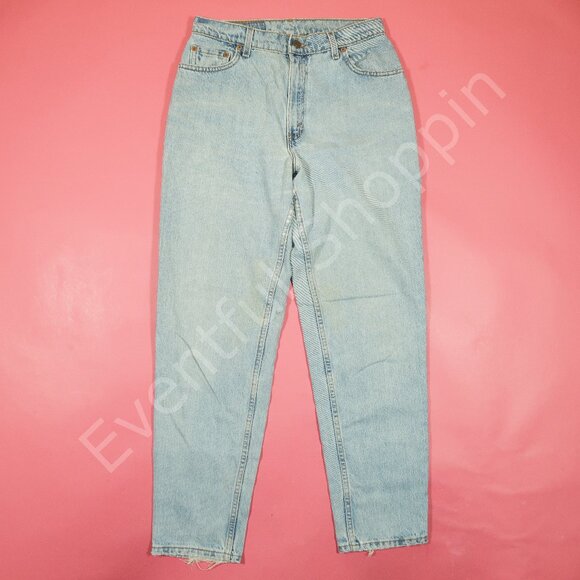 VIntage Levis 550 Jeans Womens 30 Blue Relaxed Fit Tapered Leg 90s Made In USA - Picture 2 of 8